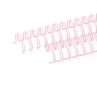 Abbildung von Craftelier 2er Set Doppelringbinder für Alben, Notizbücher, Tagebücher oder Kalender Ideal Scrapbooking und Bastelprojekte Ø 1,90 cm (0.75&quot;) Farbe Baby Pink