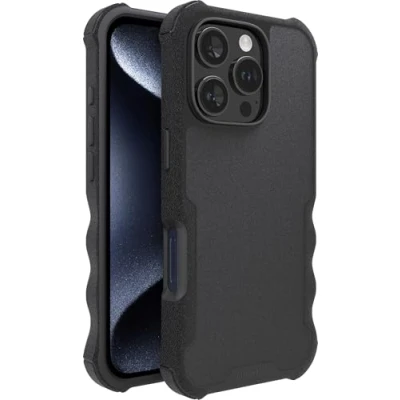 Abbildung von smartish® Gripzilla Schutzhülle für iPhone 16 Pro, magnetisch, kompatibel mit MagSafe [robust und robust], robuste, schlanke Hülle fallgetestetem Schutz Apple Black Tie Affair