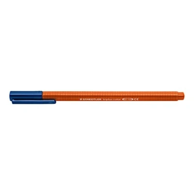 Abbildung von STAEDTLER Filzstifte triplus color, siena gebrannt, dreikant, stabile, eindrucksichere Spitze, Linienbreite ca. 1 mm, kindgerecht, Made in Germany, 10 fibre tip pens im Kartonetui, 323 73