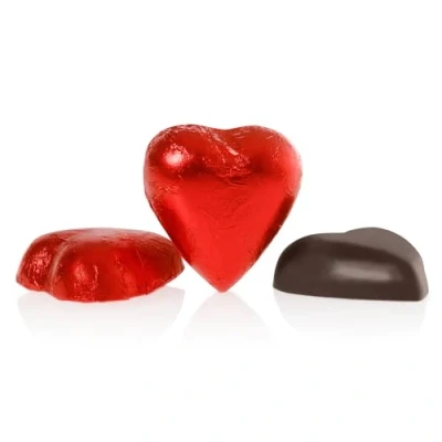 Abbildung von Venchi Valentinstag Extra Bitterschokolade 75%, 1 kg Pralinen in Herzform Glutenfrei Vegan