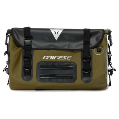 Abbildung von Dainese Explorer Wp Duffel Bag 45L, Motorrad Reisetasche, wasserdichtes Material, PVC, für Männer und Frauen, Schwarz/Grün, N