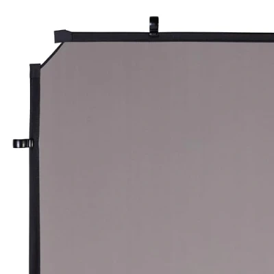 Abbildung von Manfrotto EzyFrame Fotografie/Video Großformat Falthintergrund Cover 2 x 2,3 mm Grau extrem portabel/Familienaufnahmen/Porträts/animierte Action Posen/Mode/Werbung LL LB7955