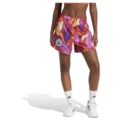 Abbildung von adidas Performance FARM Pacer kurze Sporthose, Damen, Größe: XS, Bold pink/spring yellow/lucid fuchsia