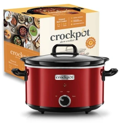 Abbildung von Crock Pot SCV400RD, 210 230 V, Drehregler, Schwarz, Rot, Glas, Keramik