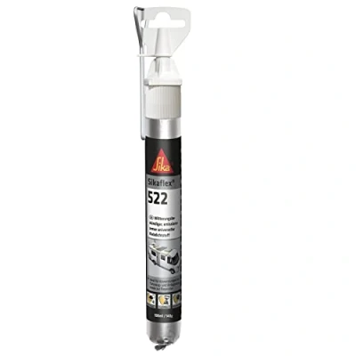 Abbildung von Sika Dichtstoff Sikaflex 522 Weiß ideal für Fugen innen und außen UV stabil witterungsbeständig gute Haftung 100ml