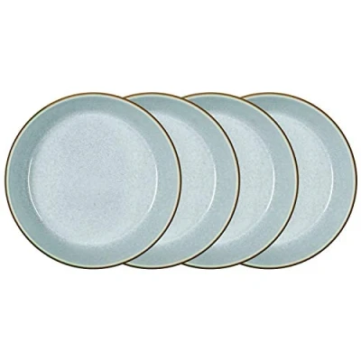 Abbildung von Bitz Suppenteller Set 4tlg. grey / light blue 18 cm