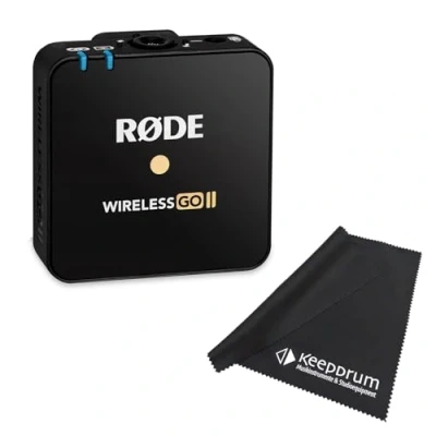 Abbildung von Rode Wireless GO II TX drahtloses Mikrofon Modul einzel + keepdrum Mikrofasertuch