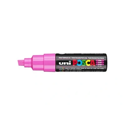Abbildung von uni ball 182628 POSCA Marker mit breiter Keilspitze rosa
