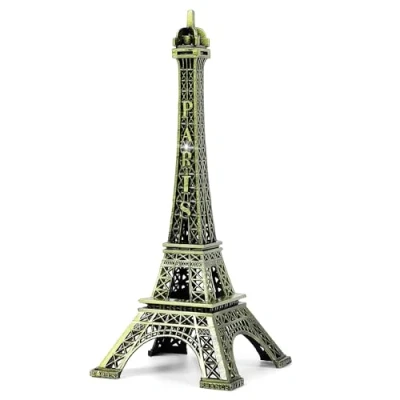 Abbildung von sourcing map Eiffelturm Miniatur Modell Dekoration 18cm Hoch Bronze Ton