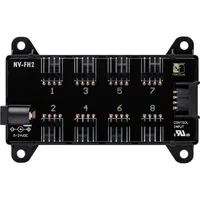 Abbildung von Noctua NV FH2, 8 Kanal Lüfter Hub für 5V, 12V und 24V Lüfter, bis zu 60W Gesamtleistung mit Optionalem 5,5mm Hohlstecker Netzteil, Magnet oder Schraubbefestigung (Schwarz)