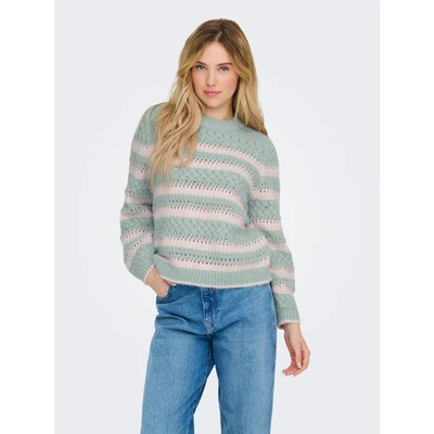 Abbildung von ONLY Rundhalspullover &quot;ONLKIMA LS LIFE STRIPE O NECK CC KNT&quot;