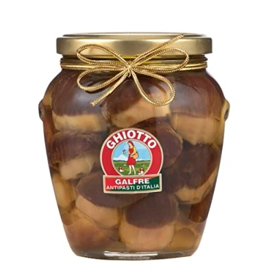 Abbildung von Ghiotto, Galfré Antipasti d&#039;Italia, Ganze Steinpilze in Öl, ideal für Aperitifs, Vorspeisen oder Beilagen, 530 g Format