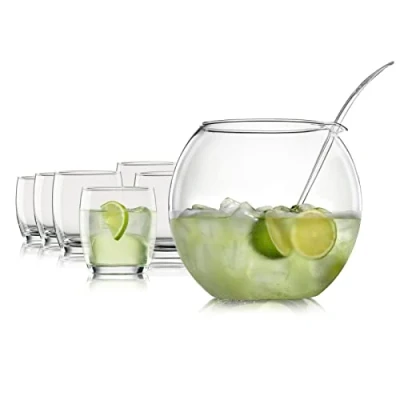 Abbildung von Bohemia Cristal Bowle Set Crystal 8 tlg. &quot;Libera&quot; (Packung)