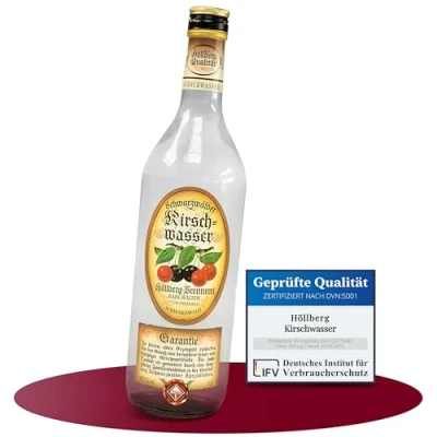 Abbildung von Original Höllberg Kirschwasser 40% vol., 1 Liter Edler Premium Obstbrand aus dem Schwarzwald