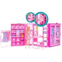 Abbildung von Barbie Spielwelt Traumkleiderschrank mit Modepuppe