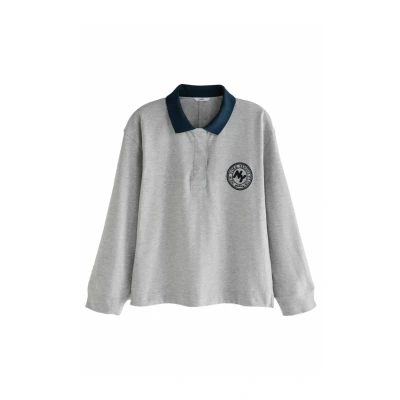 Abbildung von Next Rugby Langarmshirt, Damen, Größe: XL, Grey