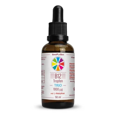 Abbildung von B12 TRIO 1000 µg+5 MTHF Tropfen 50 ml