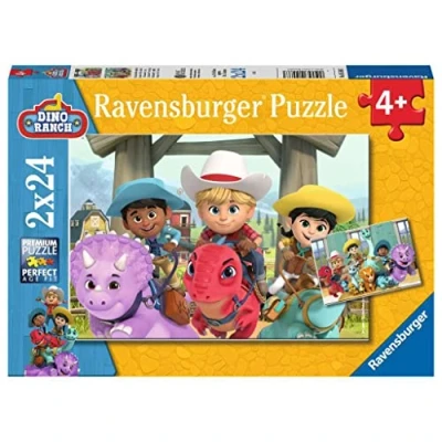 Abbildung von RAVENSBURGER Kinderpuzzle 05588 Dino Ranch Freundschaft 2x24 Teile
