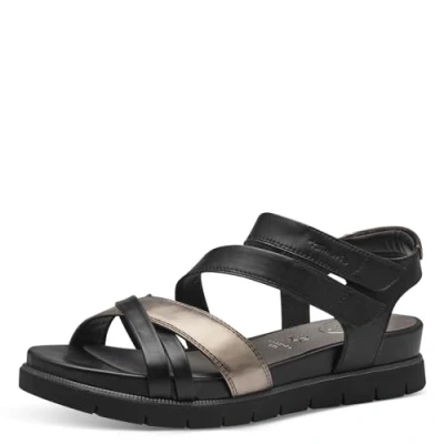 Abbildung von Tamaris Plateausandalette, Damen, Größe: 40, Black comb Schuhe