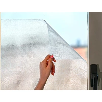 Abbildung von MARAPON® Fensterfolie mit Mosaikmuster [90x200 cm] inkl. eBook Profitipps Statische Haftung &amp; Blickdicht Sichtschutz selbsthaftend