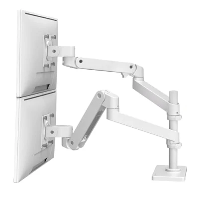Abbildung von Ergotron LX Series 45 690 290, Clamp, 20 kg, 68.6 cm (27), 100 x mm, Height adjustment, White