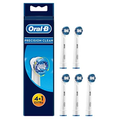 Abbildung von ORAL B Precision Clean Bürstenköpfe EB20/4+1 Weiß, 5 Teile, Kunststoff &amp; Nylonborsten