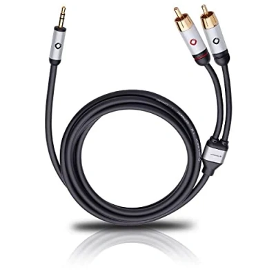 Abbildung von OEHLBACH i Connect Audio Kabel J 35/R Klinke 3,5 mm auf 2 x Cinch analog Stereo schwarz 3m