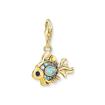 Abbildung von THOMAS SABO Charm Einhänger Fisch, 1921 959 7, mit Glas Keramik Stein, Spinell (synth), Zirkonia (synth)