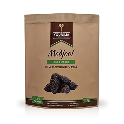 Abbildung von Medjool Datteln Large/Jumbo 3 kg aus Palästina I Premium Naturbelassen Frische Ernte 2024/2025