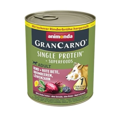 Abbildung von animonda GranCarno 4017721824408, Adult, jede Rasse, Rote Bete, Rind, Brombeeren, Löwenzahn, 800 g