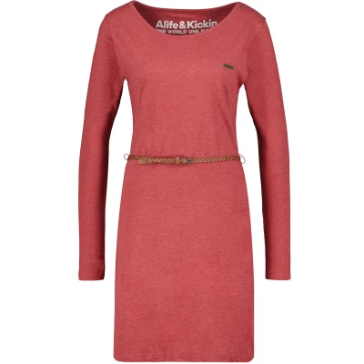 Abbildung von alife &amp; kickin Ellinak A Etuikleid, Damen, Größe: Large, Cranberry melange