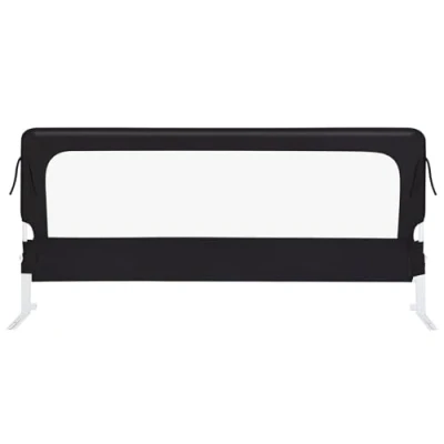 Abbildung von Bettgitter Bettschutzgitter Kinderbettgitter für Kinder Babybettgitter Klappbar, Tragbar, Kinderbett Kinderbettschutzgitter Rausfallschutz, Bett &amp; Elternbett hoch 180 * 70 26 cm schwarz