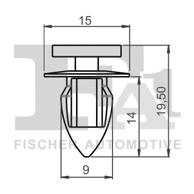 Abbildung von Clip, Zier /Schutzleiste FA1 22 40012.5