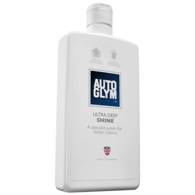 Abbildung von Autoglym Ultra Deep Shine, Tiefenglanz Autopolitur und Glanzschutz für die Autokarosserie, Entwickelt Dunkle Farben, Entfernt Leichte Kratzer Füllt Schrammen Riefen 500ml Flasche