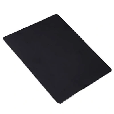 Abbildung von MengH SHOP Mauspad Metall Aluminium Doppelseitiges Harte Mausmatte rutschfeste Wasserdicht Mausunterlage für Laptop, Computer und PC 220 * 180 2 MM (Schwarz)