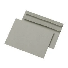 Abbildung von mayer network GmbH Briefumschlag C6 selbstklebend grau ohne Fenster, PA= 1.000Stk, 114x162mm