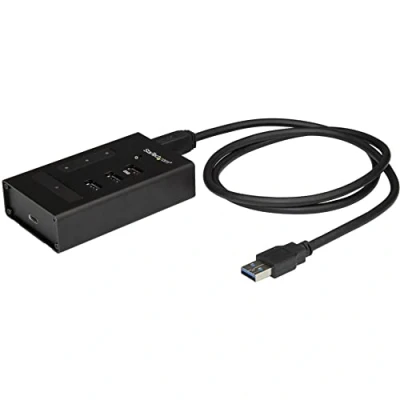 Abbildung von StarTech.com 4 Port USB Hub Metall A zu 3x und 1x C 3.0 5GBit/s Industrieller mit Typ