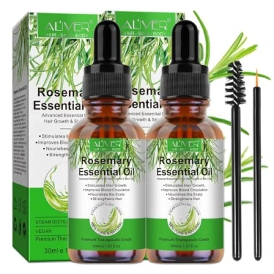 Abbildung von ALIVER Haaröl Rosmarinöl Ätherisches Öl Haarwachstum Haarpflege 30ml, 2 tlg., Haaröl, Haarwachstum, Hautpflege