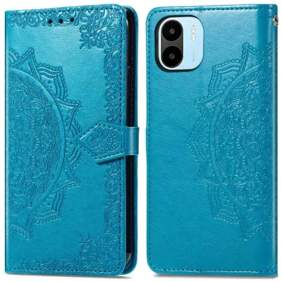 Abbildung von Xiaomi Redmi A1 Hülle Kunstleder iMoshion Klapphülle Handyhülle Türkis