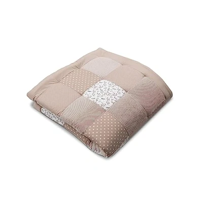 Abbildung von ULLENBOOM Krabbeldecke für Baby mit Personalisierung, 100% OEKO TEX Materialien, Sandblume 140x140 cm Babydecke Namen und Datum, ideal als Spieldecke personalisiertes Geschenk zur Geburt