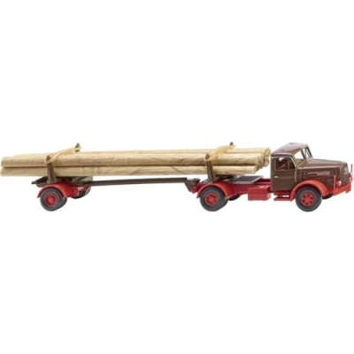 Abbildung von Wiking 039013 H0 Trucks Modell Henschel Transporter aus Langholz