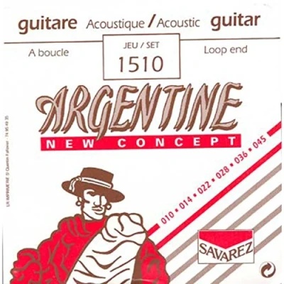 Abbildung von Savarez 1510 Loop End Argentine Guitar Strings 010/045, Extra Light mit Schlinge