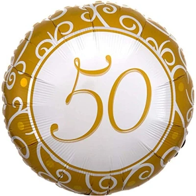 Abbildung von Heliumballon 50 Jahre verheiratet 43 cm
