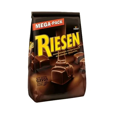 Abbildung von RIESEN 1 x 900g MEGA PACK Bonbons mit Schokokaramell in kräftiger, dunkler Schokolade