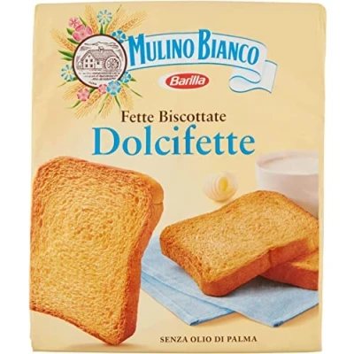 Abbildung von 3x Mulino Bianco Fette biscottate Le Dolcifette 315g kekse Zwieback brot