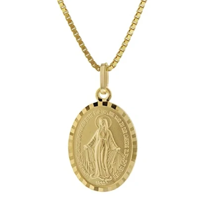 Abbildung von trendor 51942 Milagrosa Anhänger Gold 333 (8 Kt) mit Vergoldeter Silberkette