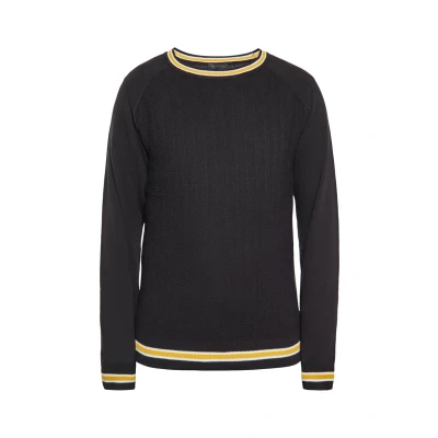 Abbildung von Dreimaster Strickpullover, Herren, Größe: XL, Schwarz