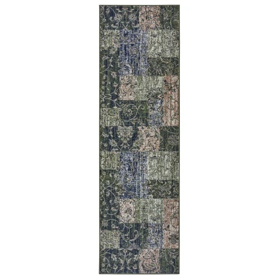 Abbildung von HANSE Home Läufer &quot;Kirie&quot;, rechteckig, Patchwork, Kurzflor, Teppichläufer, Modern, Vintage, Wohnzimmer, Flur