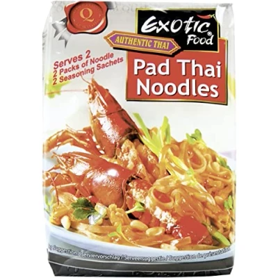 Abbildung von Exotic Food Reisnudeln für Pfannengerichte, (Pad Thai), 2er Pack (2 x 300 g Packung)