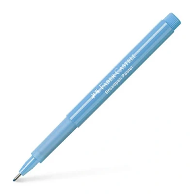 Abbildung von FABER CASTELL 155458 Faserschreiber Broadpen 1554, pastell lichtblau, 1 Stück